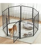 Amazon | Kachiru ペットサークル 8枚パネル 高さ80cm 折りたたみ式